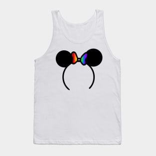 Rainbow Minnie Ears Tank Top